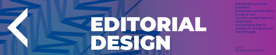 o to the previous section: editorial design